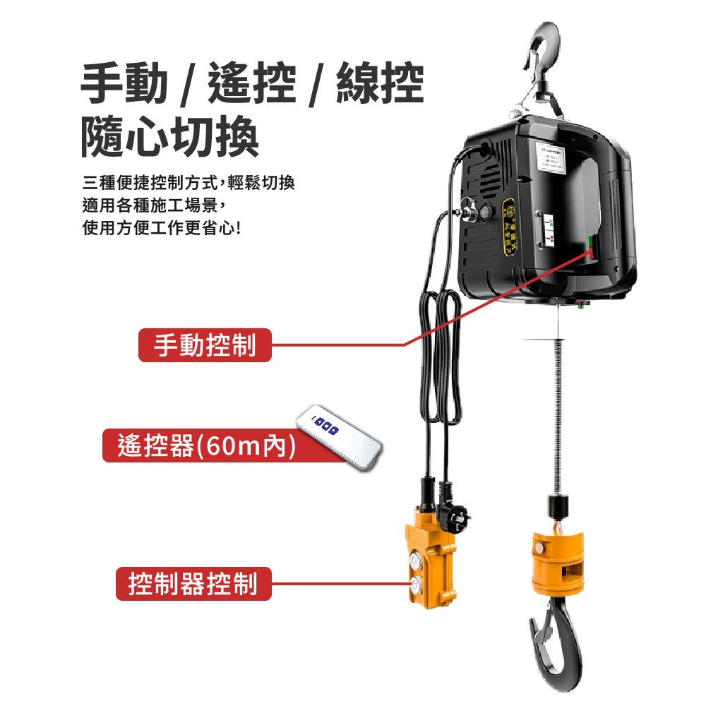 起重機 牽引小吊機 移動吊臂 手動起重設備 輕便吊具 行動起重工具 工業牽引機 手持式起重機【森森五金】-細節圖4