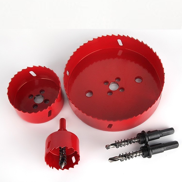現貨 木工開孔器 PVC開孔器 19-90mm 木板 PVC板 矽酸鈣板 圓穴鑽 五金 崁燈開孔【森森五金】-細節圖3