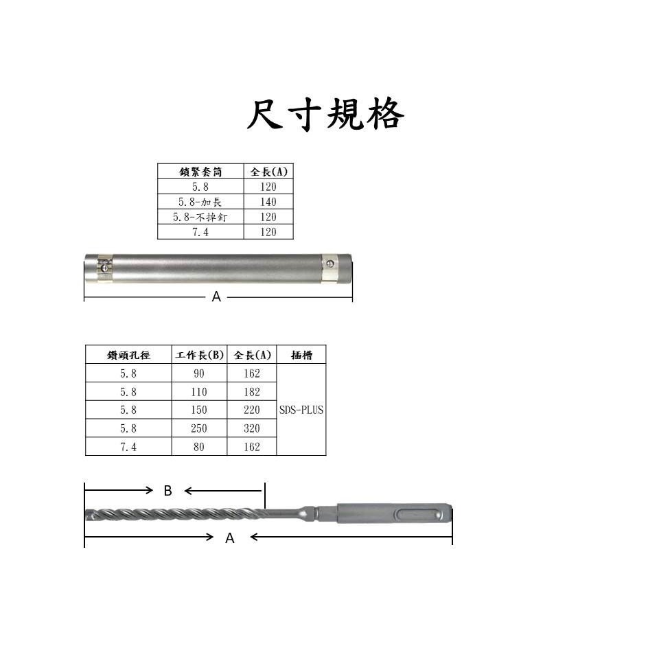 SK世鎧精密 四溝三刃鑽兼鎖 5.8mm 全鎢鋼頭 1000孔 鑽頭 鑽孔 鎖固 套組【森森五金】-細節圖4