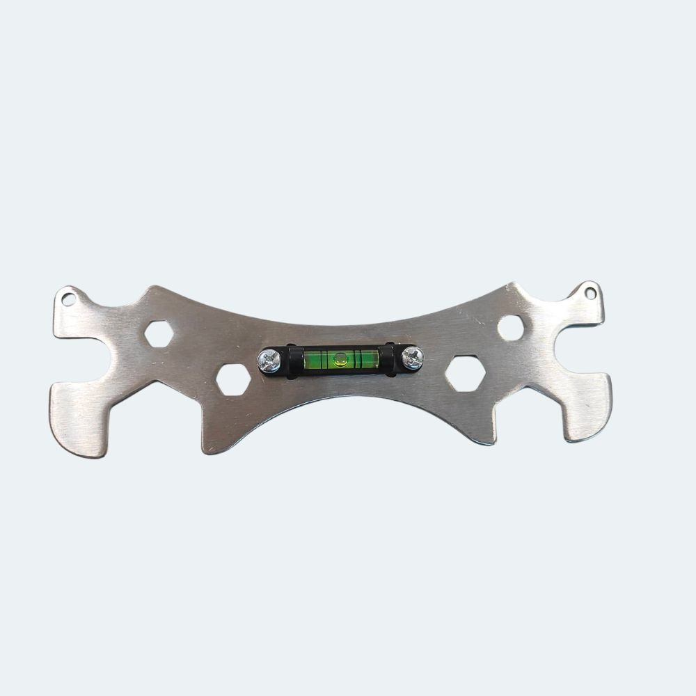 現貨 浴室水平儀扳手 加厚六角板手 萬能扳手 多功能板手 水平尺安装扳手【森森五金】-細節圖2