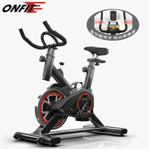 預計最快6月底到貨~ONFIT 室內運動燃脂飛輪健身車 心率扶手動感單車(JS022)