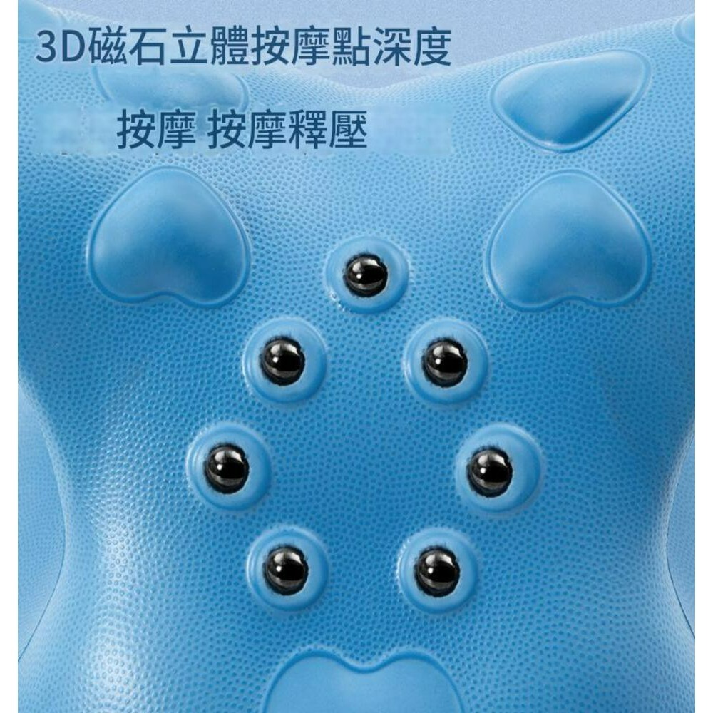 磁石頸椎矯正枕 頸椎牽引枕 防水材質 肩頸按摩器 穴位按摩枕 肩頸按摩  頸部按摩器  頸椎矯正器 頸部僵硬 C型牽引枕-細節圖3