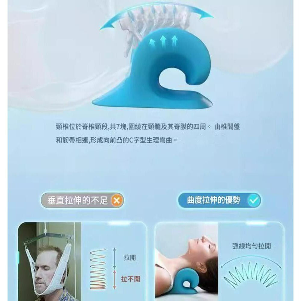 磁石頸椎矯正枕 頸椎牽引枕 防水材質 肩頸按摩器 穴位按摩枕 肩頸按摩  頸部按摩器  頸椎矯正器 頸部僵硬 C型牽引枕-細節圖7
