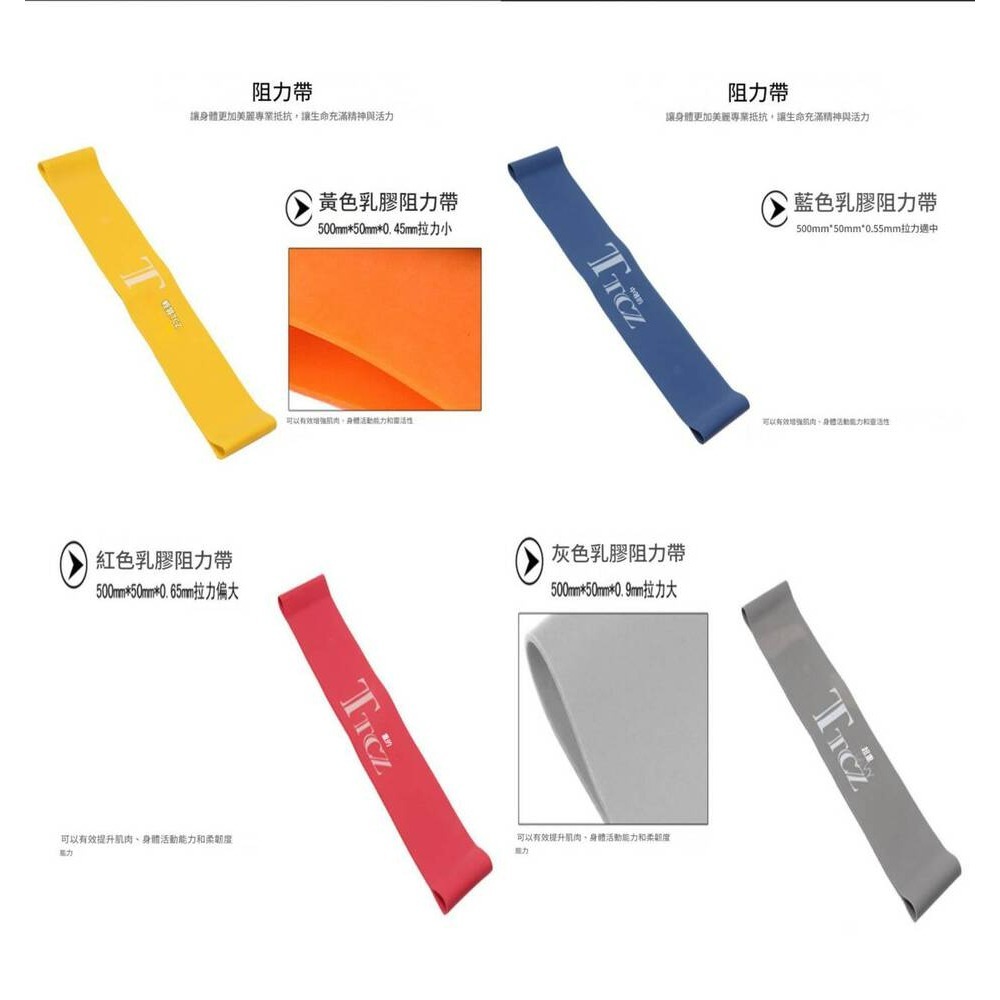 公司貨TTCZ  翹臀圈 瑜珈帶 彈力帶 虐臀圈  天然乳膠 迷你環狀阻力帶 拉力帶  健身帶 50mm阻力環狀帶-細節圖2