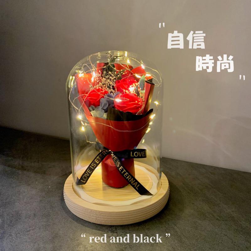 【台灣現貨】情人節禮物 香皂花擺飾 生日禮物 畢業禮物 情人節花束 升遷禮物 永生花 乾燥花 小花束  告白 情人節-細節圖3