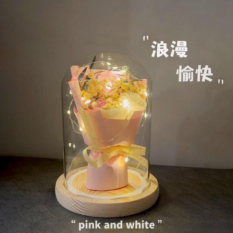 【台灣現貨】情人節禮物 香皂花擺飾 生日禮物 畢業禮物 情人節花束 升遷禮物 永生花 乾燥花 小花束  告白 情人節-細節圖4