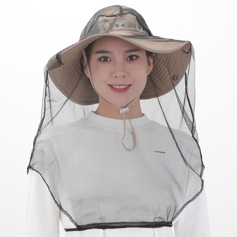 戶外防蚊網紗面罩頭套 5493 防蚊園藝面罩 防蚊面罩 防蚊網紗帽-細節圖4