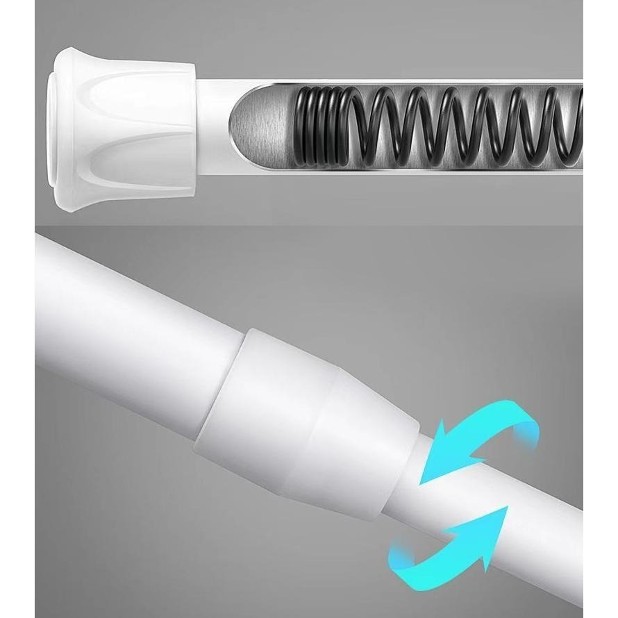 伸縮桿免打孔 D2833 伸縮桿 門簾桿 窗簾桿 衣架 衣櫃伸縮桿-細節圖5
