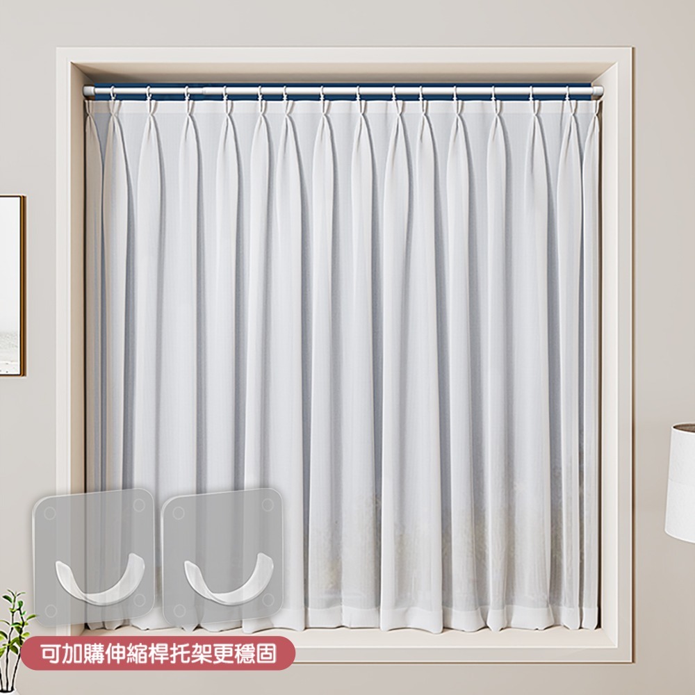 免打孔伸縮桿 SIN6246 伸縮桿 門簾桿 窗簾桿 衣架 衣櫃伸縮桿-細節圖10