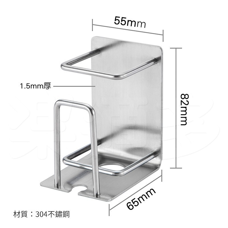 304不鏽鋼牙刷架 HY80881 無痕置物架 牙刷架 牙膏架 浴室收納-細節圖3