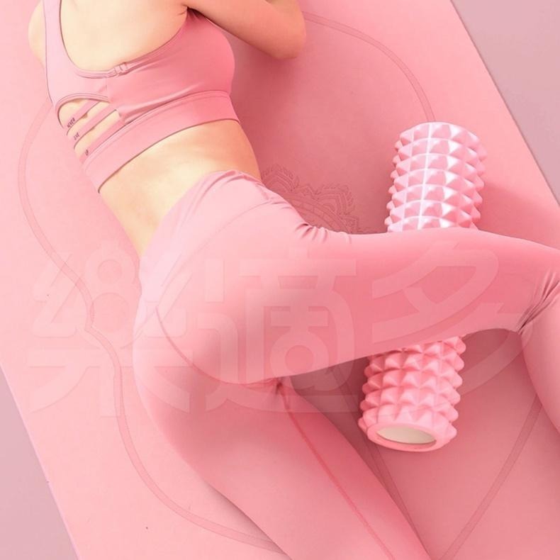 45cm按摩瑜珈滾輪 SIN2327【隨機出貨】瑜珈柱 瑜珈滾輪 放鬆滾筒 運動放鬆滾筒-細節圖7