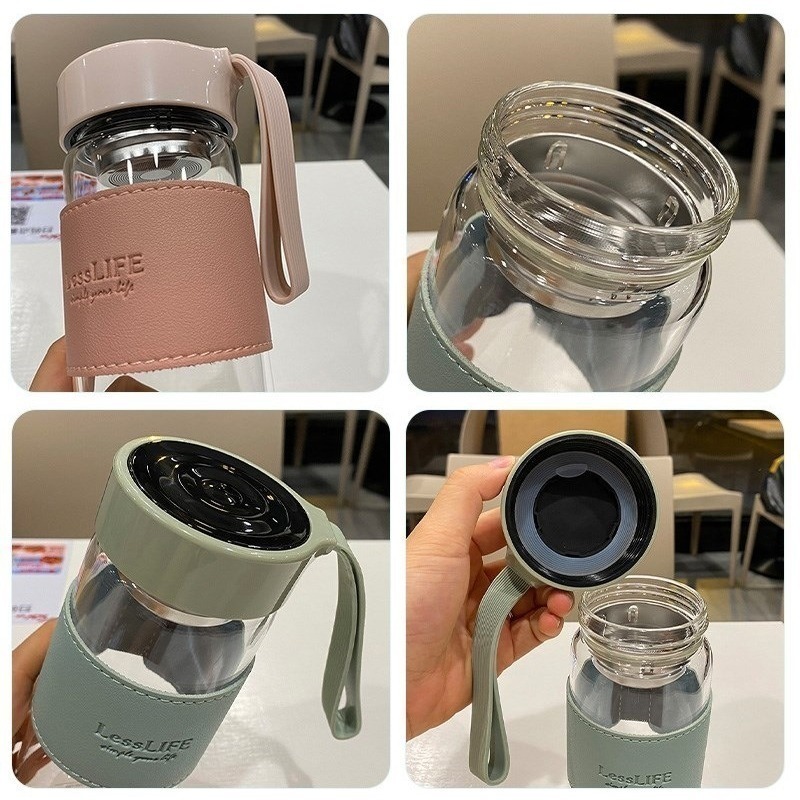 簡約清新玻璃水壺 480ml 水壺 水杯 運動水壺 SIN8182-細節圖10
