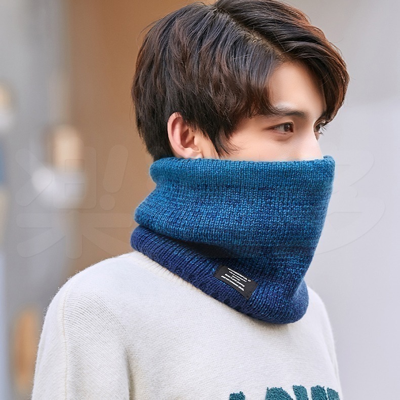 漸層色針織保暖脖圍 脖套 圍巾 DDM3 保暖 寒流-細節圖9