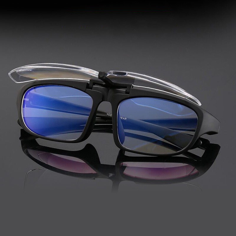 可上翻放大鏡眼鏡 (送眼鏡盒) CP7049 眼鏡型 老年人 高清閱讀看報看手機-細節圖6