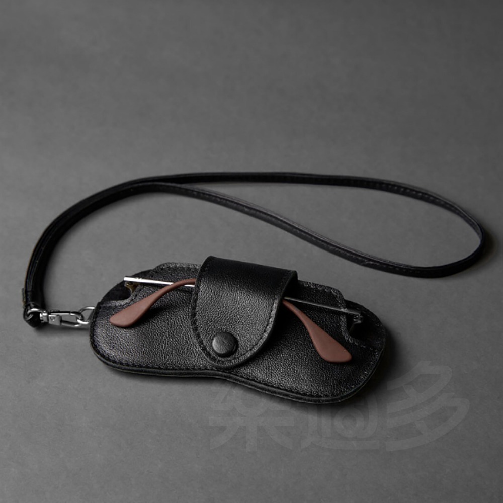 仿皮掛脖墨鏡收納包 DK2660 眼鏡收納包 太陽眼鏡收納 墨鏡收納包-細節圖8