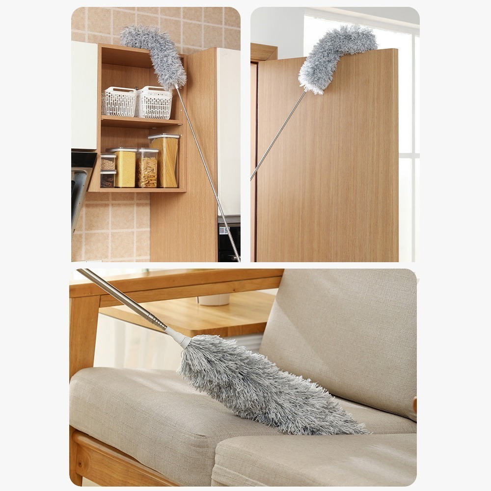 可彎曲伸縮加長除塵撢 SIN7068 除塵撢 清潔工具 雞毛撢子 除塵刷 撢子 雞毛撢子 灰塵撢 雞毛撢 灰塵刷-細節圖8