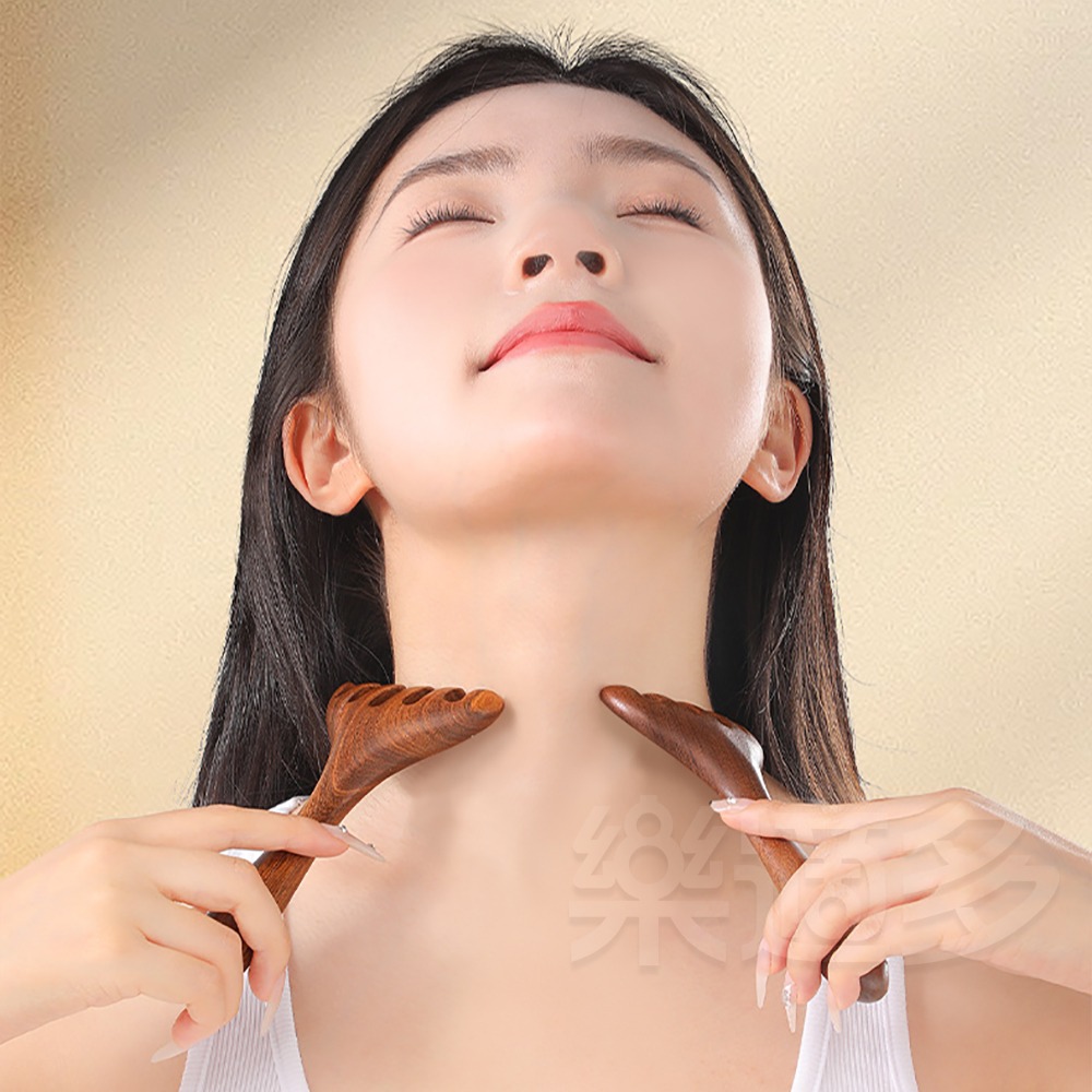 木質鹿角六齒按摩器 SIN8636 按摩 刮痧 按摩梳 放鬆 刮痧棒-細節圖10