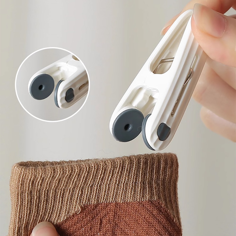 防滑夾口無痕曬衣夾12入/組【顏色隨機】SIN7661 曬衣夾 晾衣夾 衣夾 防滑衣夾 無痕衣夾 防風衣夾 洗衣用品-細節圖4