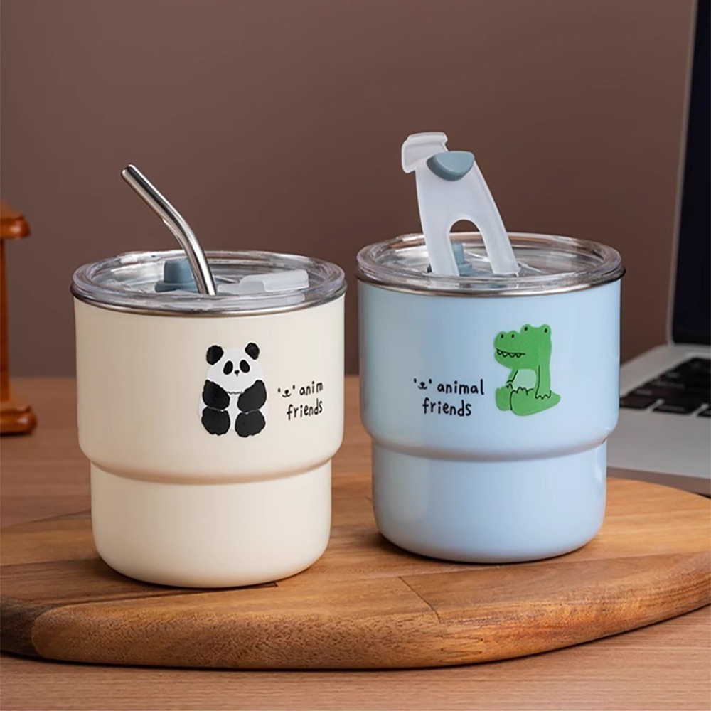 熊貓鱷魚304不鏽鋼隨行咖啡杯450ml SIN8150 咖啡杯 水杯 隨手杯 不鏽鋼杯-細節圖8