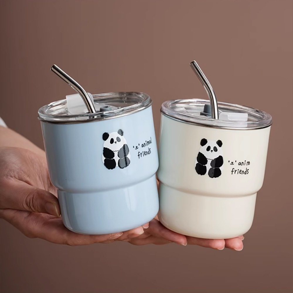 熊貓鱷魚304不鏽鋼隨行咖啡杯450ml SIN8150 咖啡杯 水杯 隨手杯 不鏽鋼杯-細節圖9