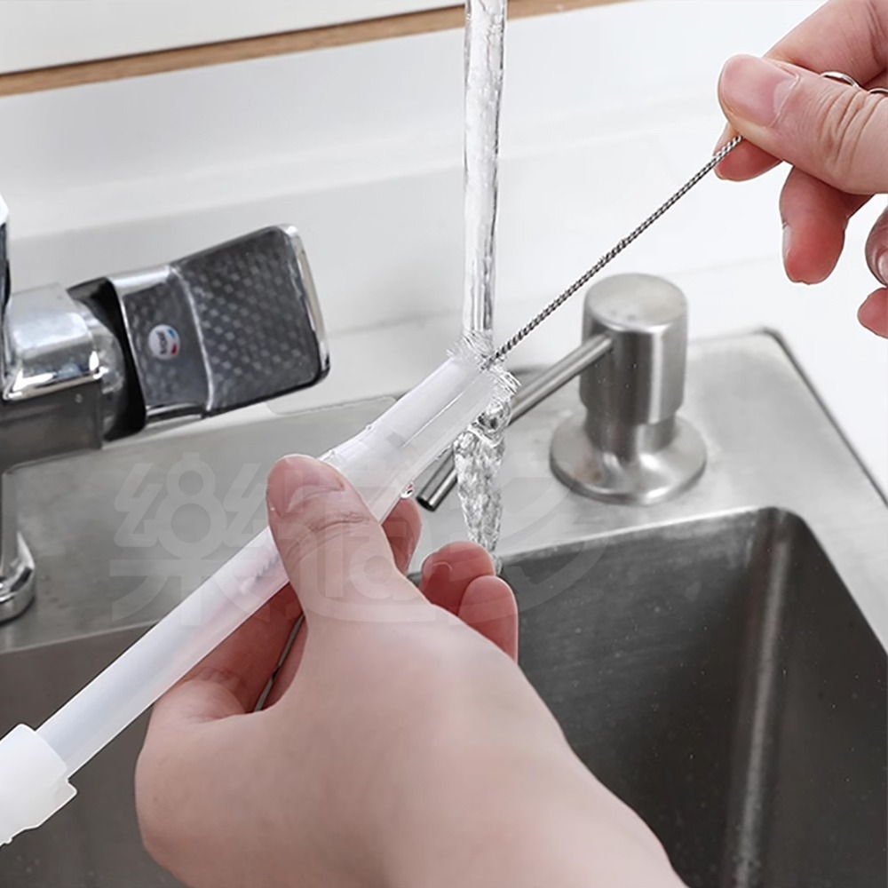 不鏽鋼壺嘴清潔刷4件組 SIN6631 杯刷 縫隙刷 保溫杯刷 吸管刷 壺嘴刷 奶瓶刷 杯具清潔刷-細節圖4