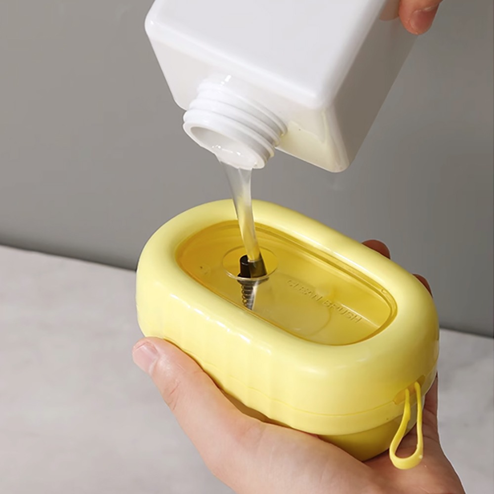 按壓出液滾輪清潔刷 SIN6621 洗衣刷 洗鞋刷 衣物清潔-細節圖8