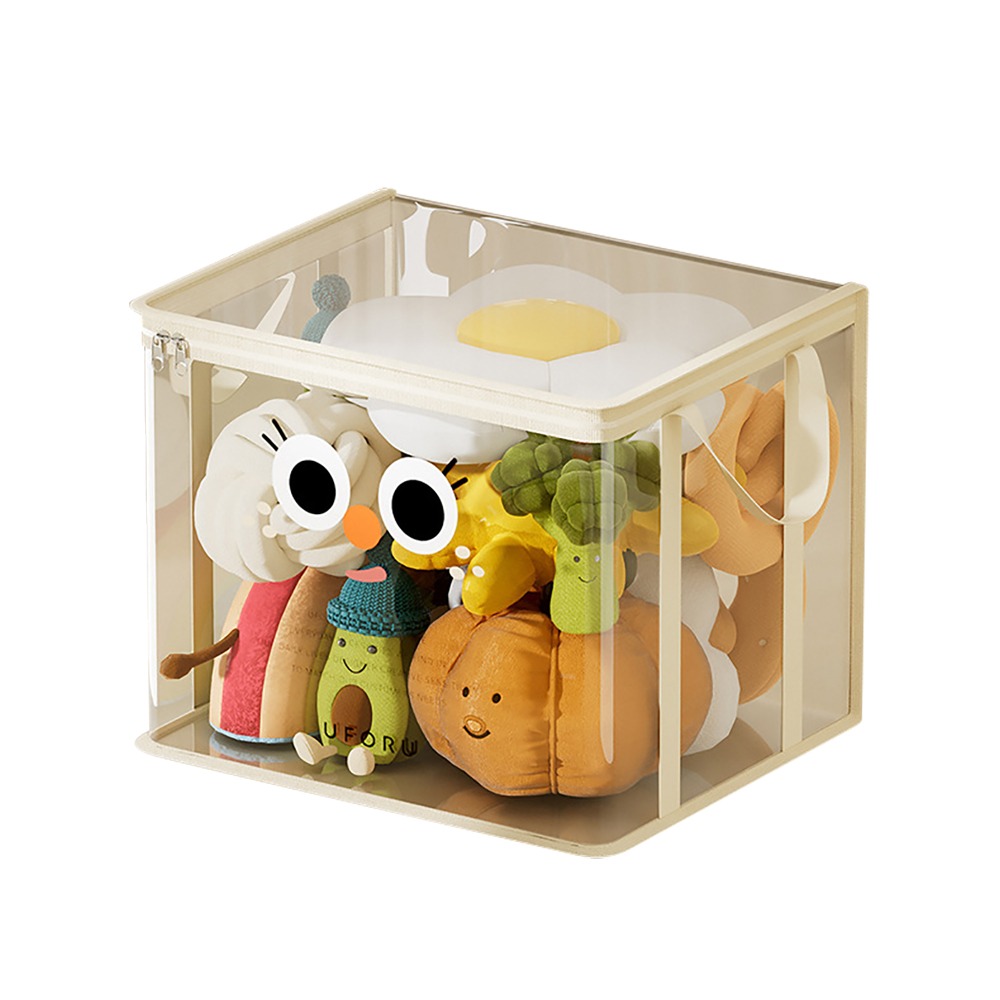 卡通透明防塵收納袋【顏色隨機出貨】SIN8805 收納袋 衣物收納袋 玩偶收納 居家收納-細節圖2