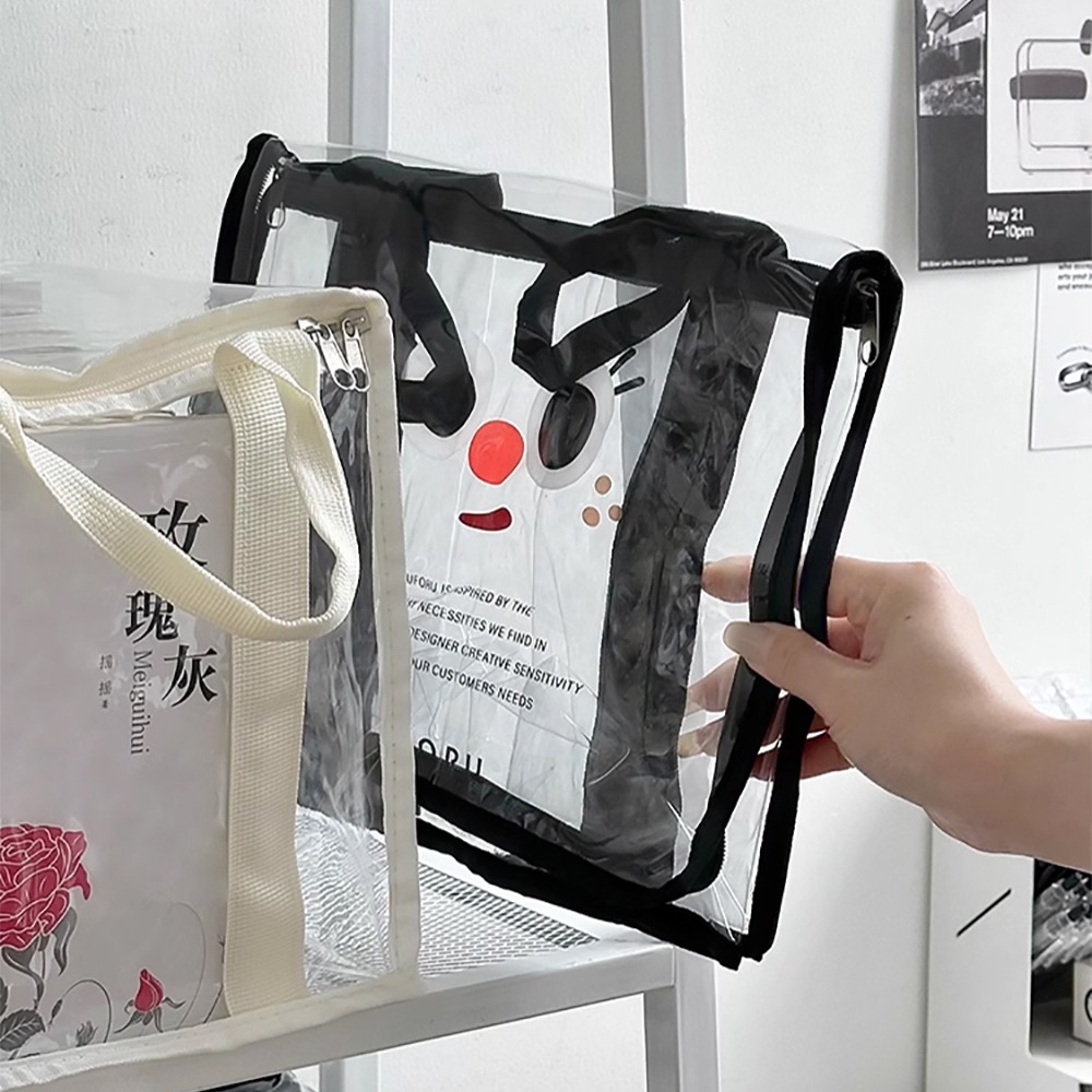 卡通透明防塵收納袋【顏色隨機出貨】SIN8805 收納袋 衣物收納袋 玩偶收納 居家收納-細節圖4