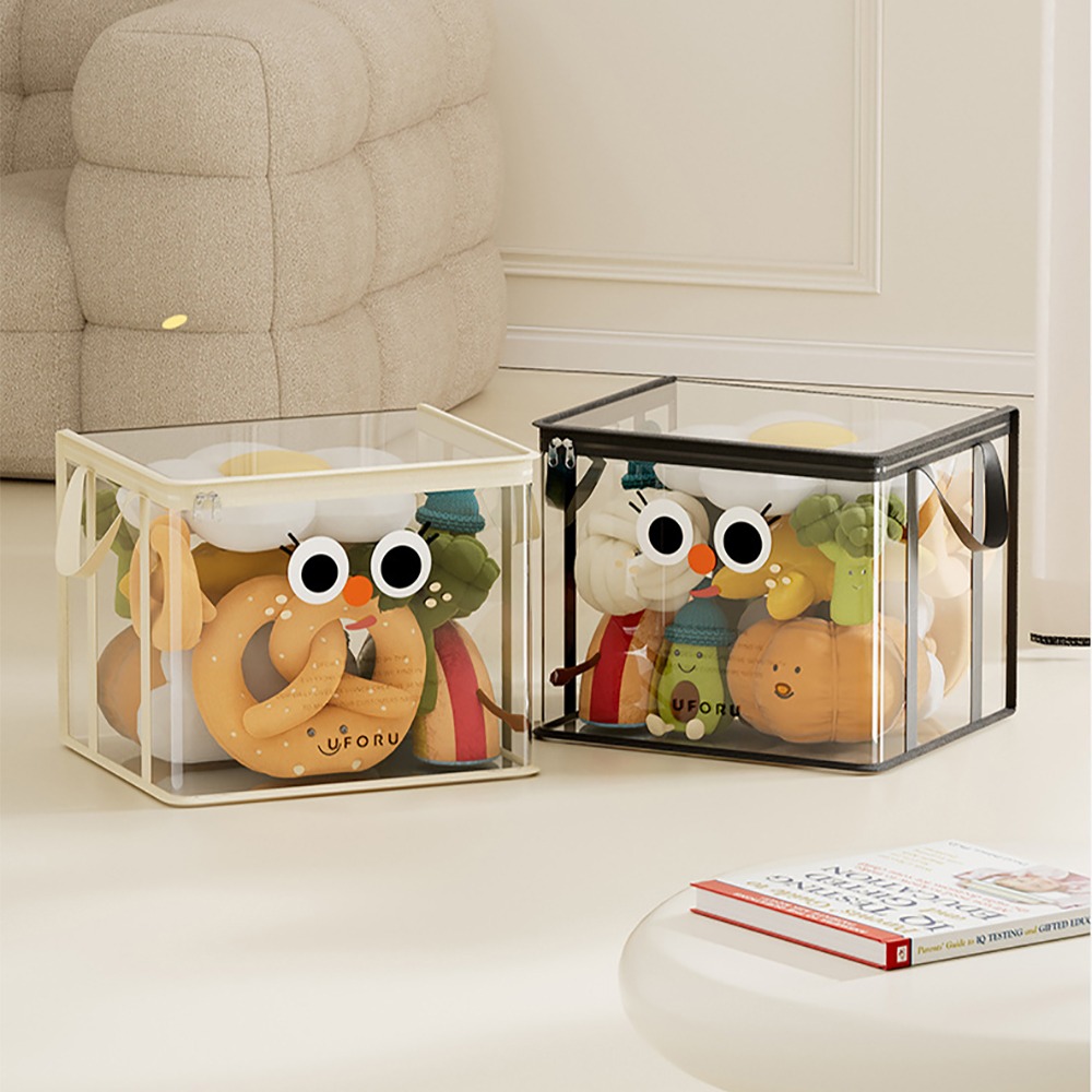 卡通透明防塵收納袋【顏色隨機出貨】SIN8805 收納袋 衣物收納袋 玩偶收納 居家收納-細節圖5