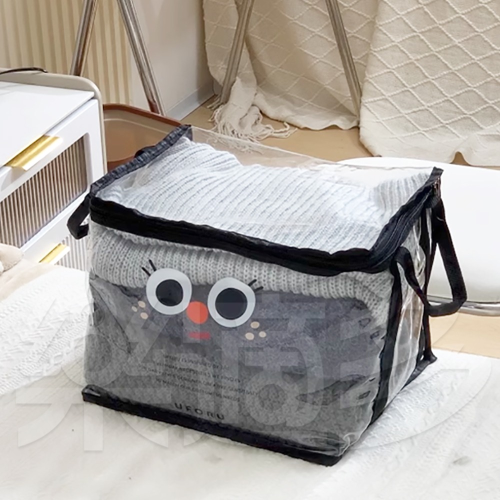 卡通透明防塵收納袋【顏色隨機出貨】SIN8805 收納袋 衣物收納袋 玩偶收納 居家收納-細節圖7