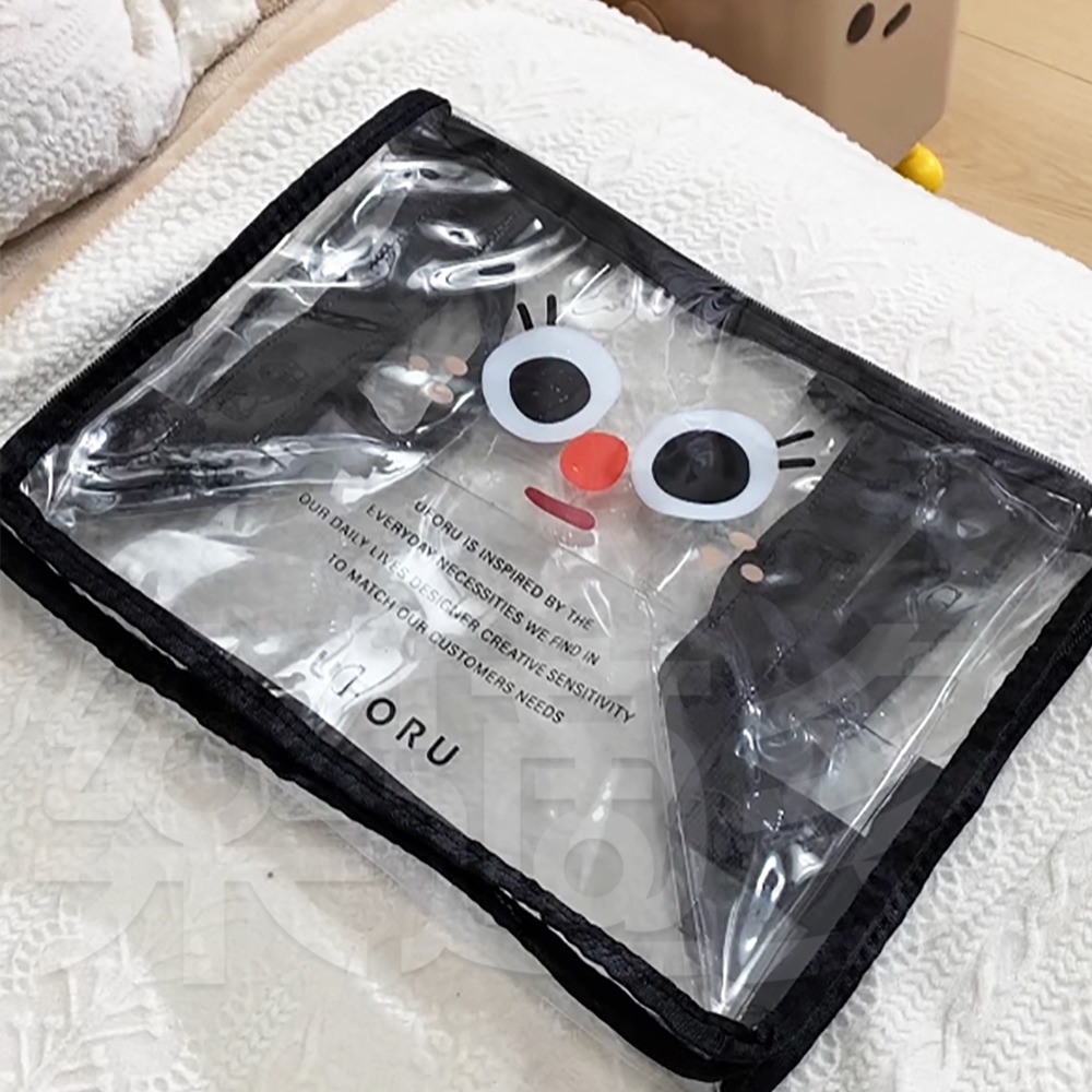 卡通透明防塵收納袋【顏色隨機出貨】SIN8805 收納袋 衣物收納袋 玩偶收納 居家收納-細節圖11