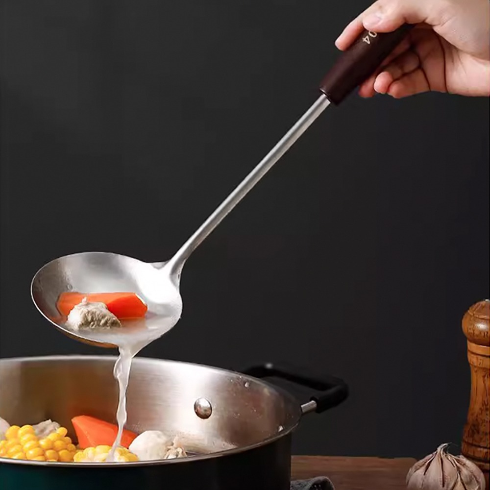 防燙木柄304不鏽鋼湯勺 SIN6015 湯勺-細節圖10