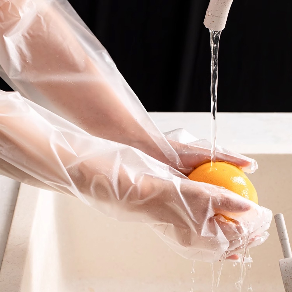 CPE一次性加長手套10只入(5雙) SIN6210 手扒雞手套 料理手套 園藝手套 家事手套 清潔手套-細節圖7