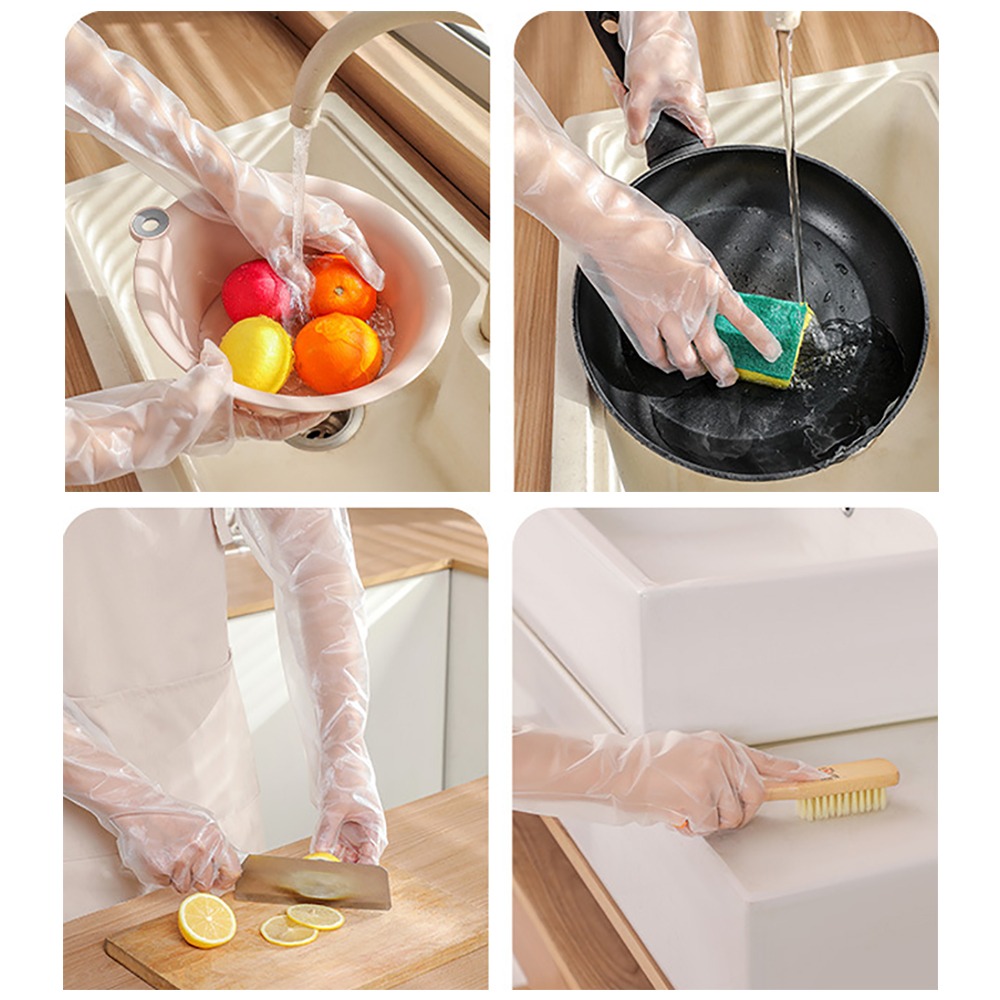 CPE一次性加長手套10只入(5雙) SIN6210 手扒雞手套 料理手套 園藝手套 家事手套 清潔手套-細節圖11