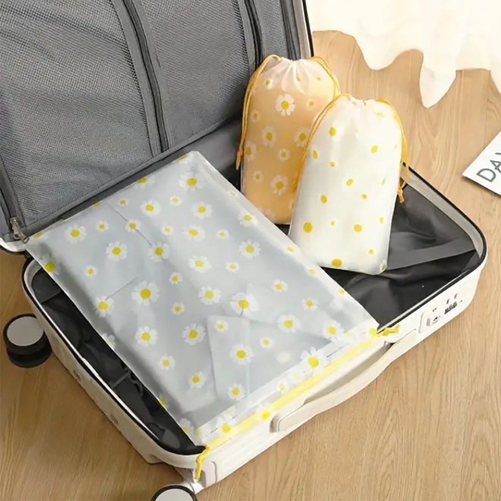 12入小雛菊束口袋 SIN8840 束口收納袋 束口袋 收納袋 衣物收納袋 旅行收納-細節圖7