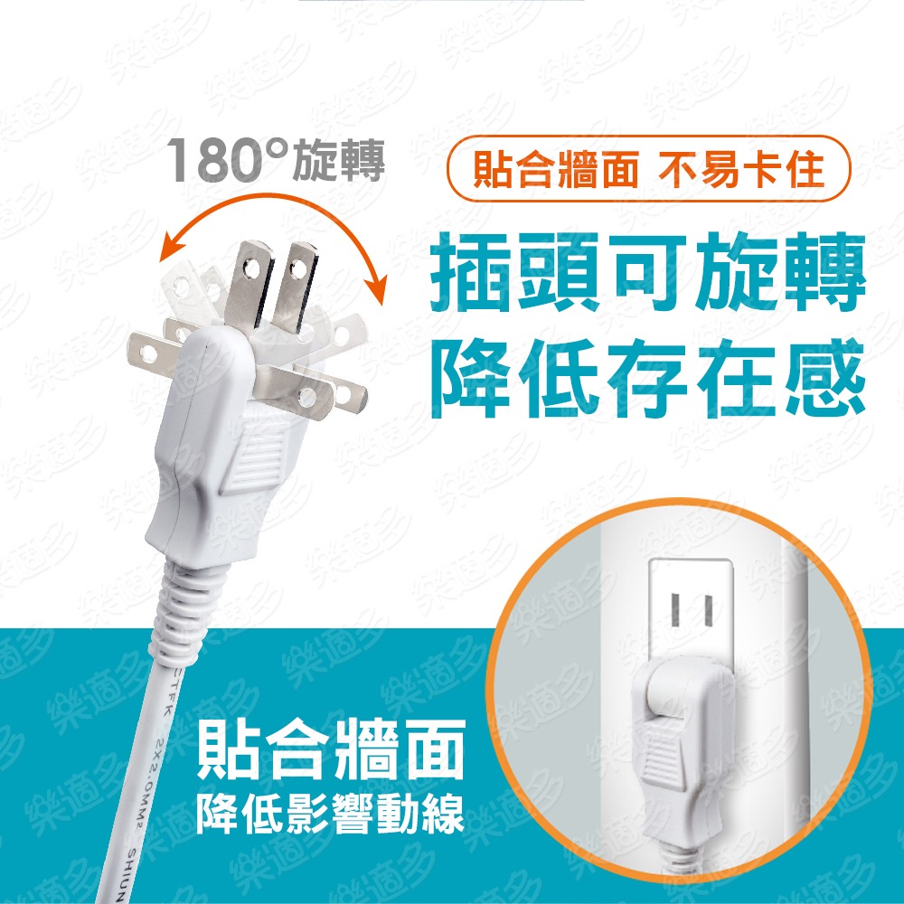 博銓科技一開三插延長線 SIN9619 延長線 KTC97213A/15A/1.5M-細節圖4