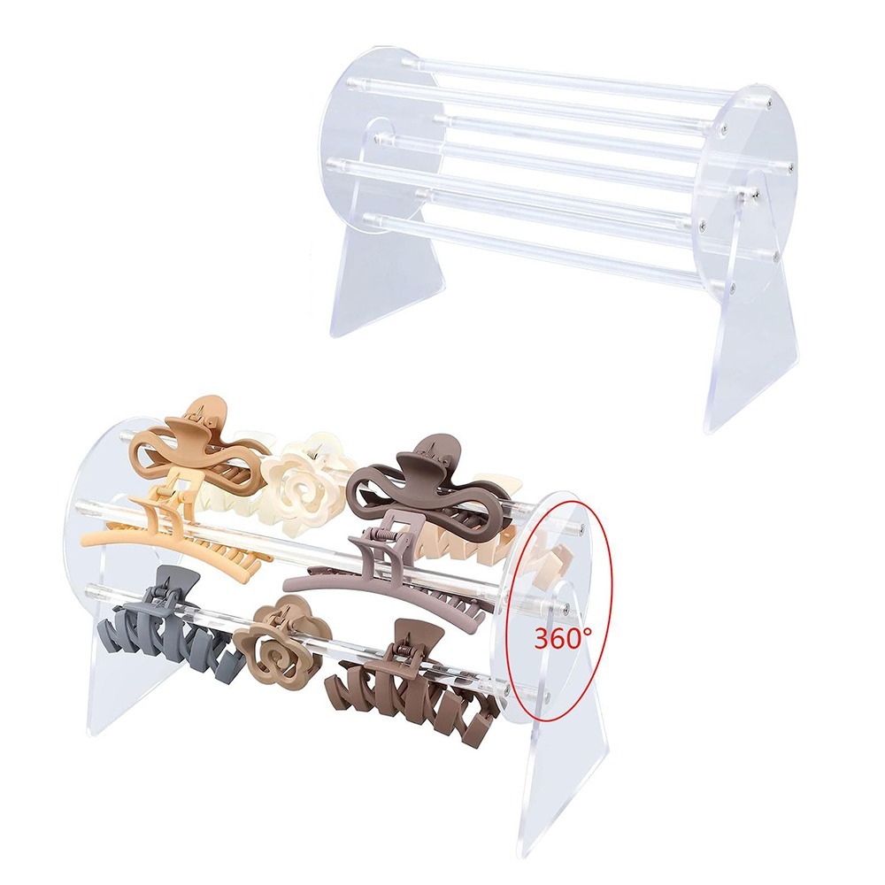 可旋轉鯊魚夾收納架 4930 飾品收納架 髮抓夾收納架 收納架 抓夾收納 鯊魚夾收納-細節圖2