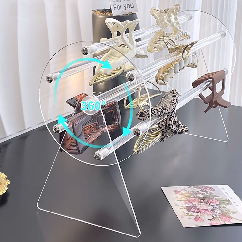 可旋轉鯊魚夾收納架 4930 飾品收納架 髮抓夾收納架 收納架 抓夾收納 鯊魚夾收納-細節圖7