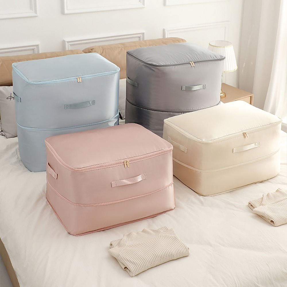 大容量三層壓縮收納袋【顏色隨機】SIN8841 棉被收納 衣物收納 壓縮收納袋-細節圖7