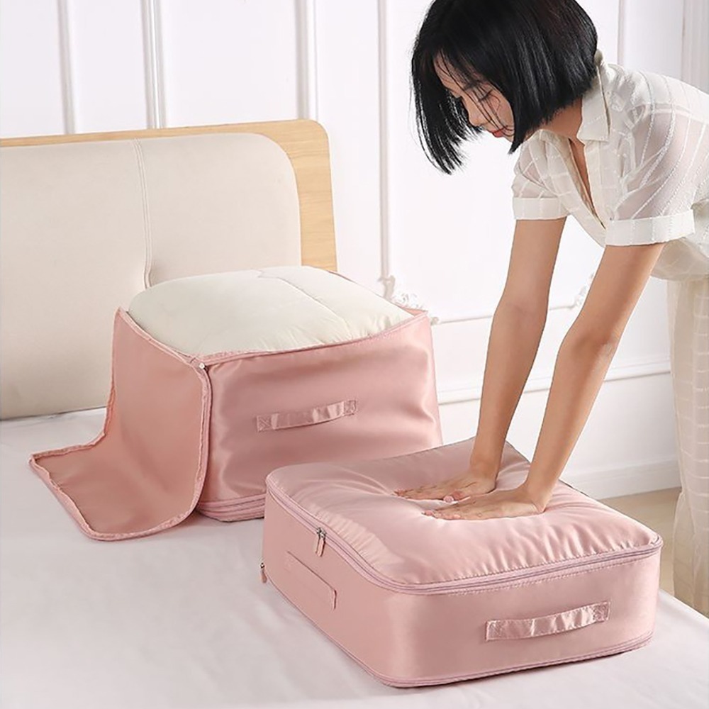 大容量三層壓縮收納袋【顏色隨機】SIN8841 棉被收納 衣物收納 壓縮收納袋-細節圖9