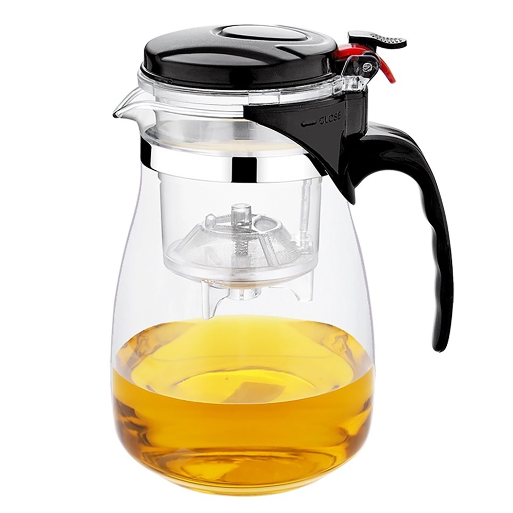 輕壓鼓型泡茶壺 SIN8115 茶壺 泡茶壺 玻璃壺 花茶壺-細節圖2