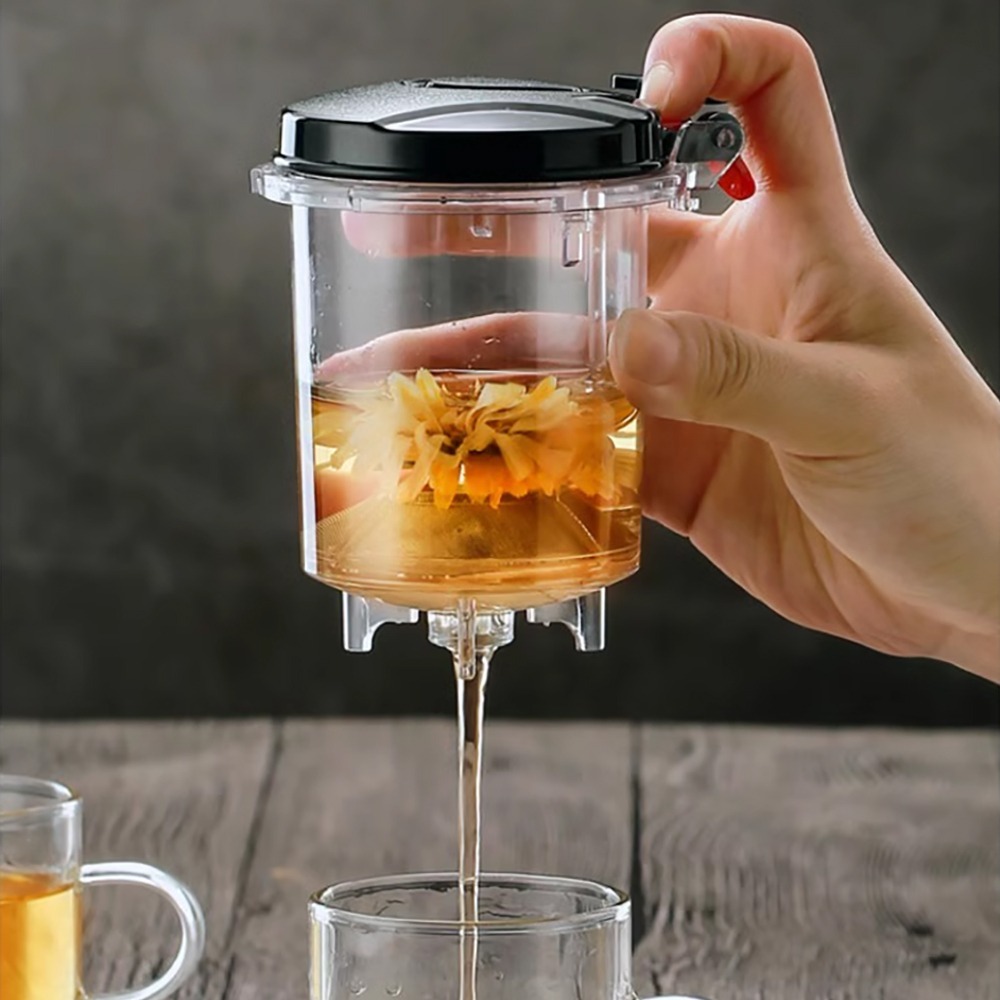 輕壓鼓型泡茶壺 SIN8115 茶壺 泡茶壺 玻璃壺 花茶壺-細節圖8