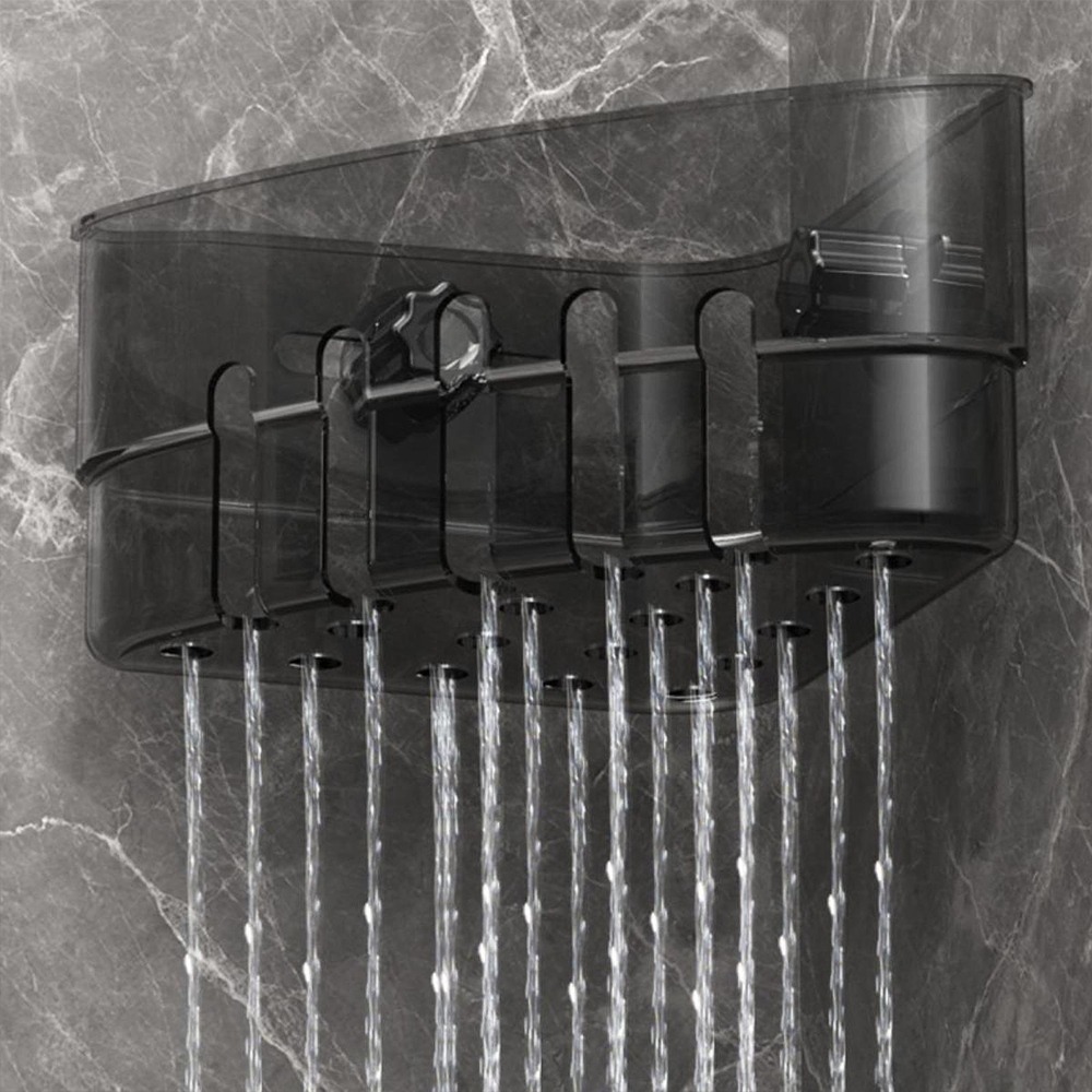 吸盤水槽瀝水收納架 SIN6241 收納架 海綿架 瀝水架 瀝水收納架 水槽收納架 廚房收納 浴室收納 轉角收納架-細節圖6