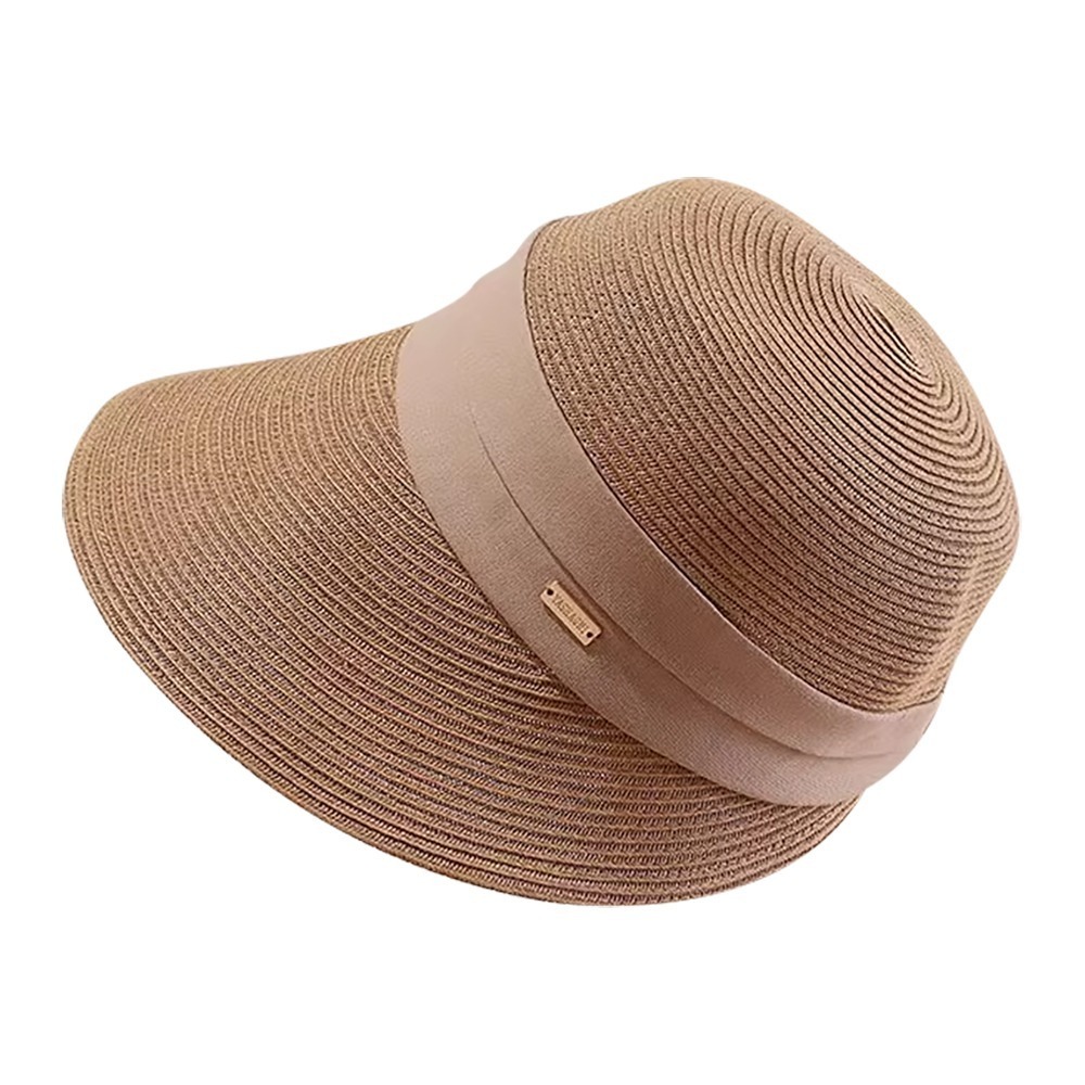 大帽沿編織草帽 MZ2472 草帽 遮陽帽 防曬帽 遮陽 防曬 大帽沿防曬帽-細節圖2
