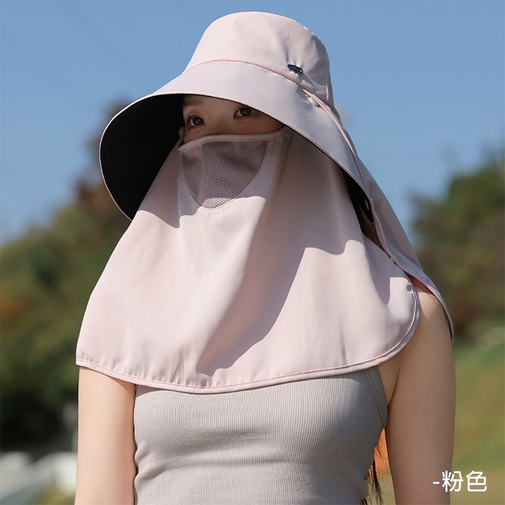 防曬面罩漁夫帽 SA650 漁夫帽 遮陽帽 防曬帽-細節圖11