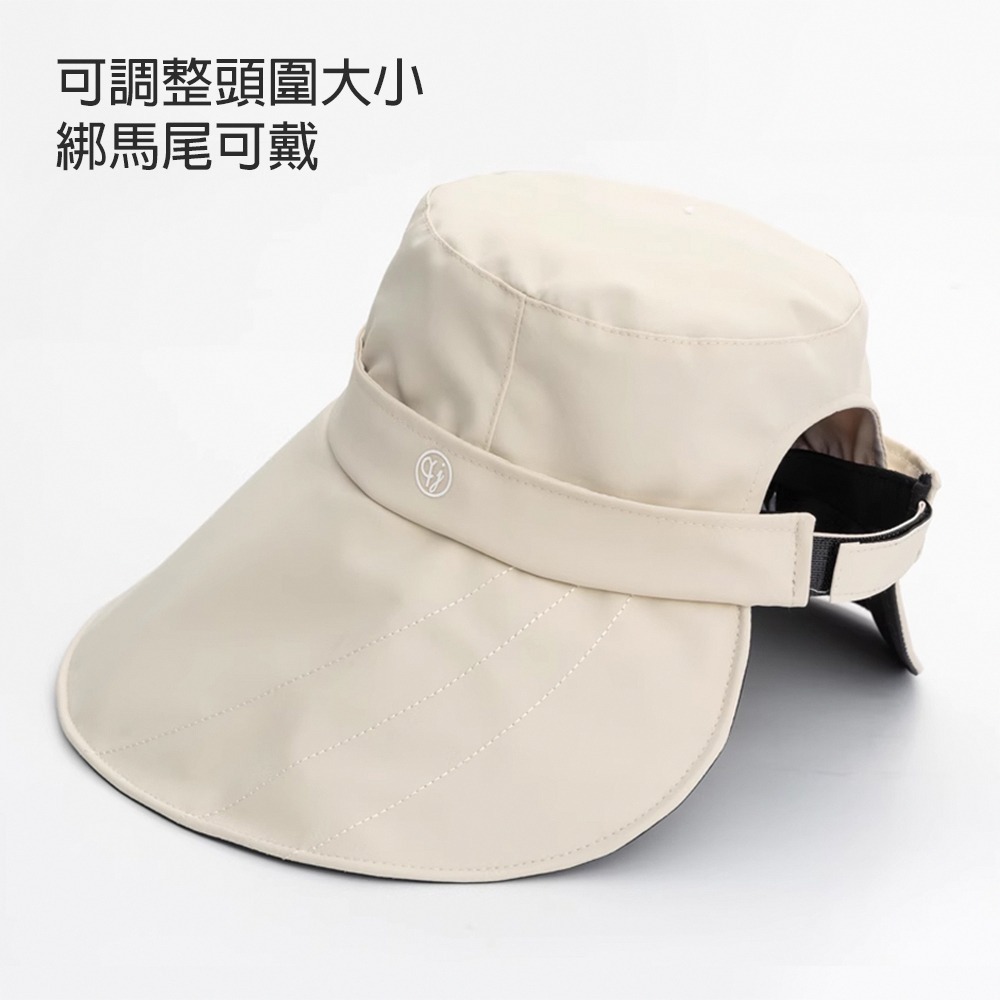 寬帽沿黑膠防曬帽 SA307 防曬帽 遮陽帽 黑膠防曬帽 漁夫帽 寬沿帽-細節圖5