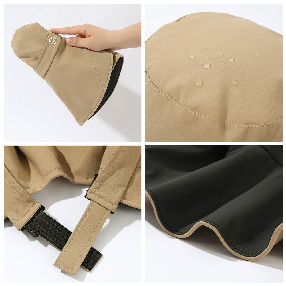 寬帽沿黑膠防曬帽 SA307 防曬帽 遮陽帽 黑膠防曬帽 漁夫帽 寬沿帽-細節圖6