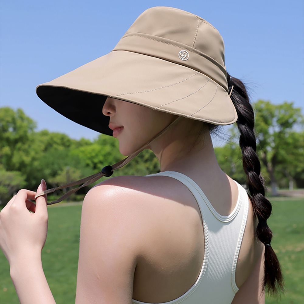 寬帽沿黑膠防曬帽 SA307 防曬帽 遮陽帽 黑膠防曬帽 漁夫帽 寬沿帽-細節圖9