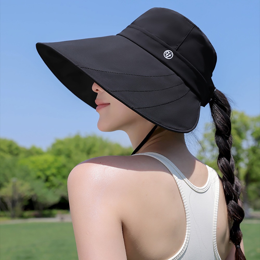 寬帽沿黑膠防曬帽 SA307 防曬帽 遮陽帽 黑膠防曬帽 漁夫帽 寬沿帽-細節圖11