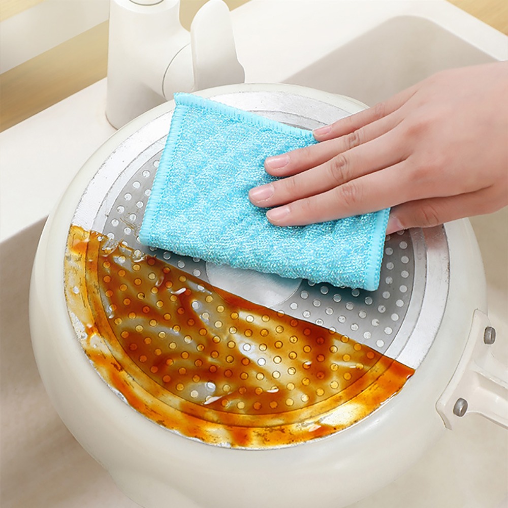 彩色雙面去污洗碗布【顏色隨機出貨】CSPPB 洗碗布 洗碗巾-細節圖4